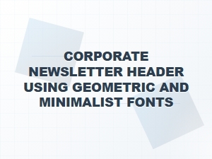 Modern Geometry in Minimalist Newsletter Headers